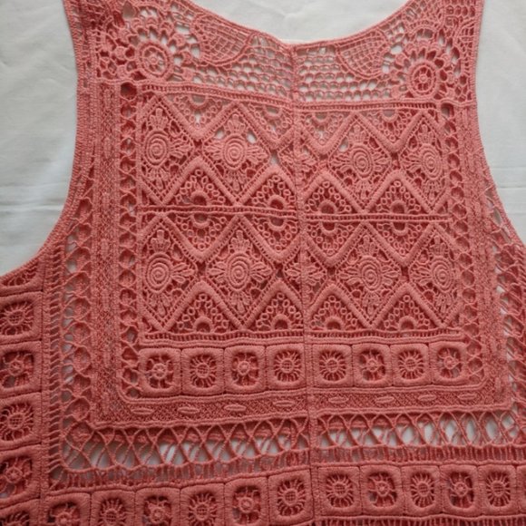 Active Festival Crochet Patterned Fringe Top L - Picture 6 of 7